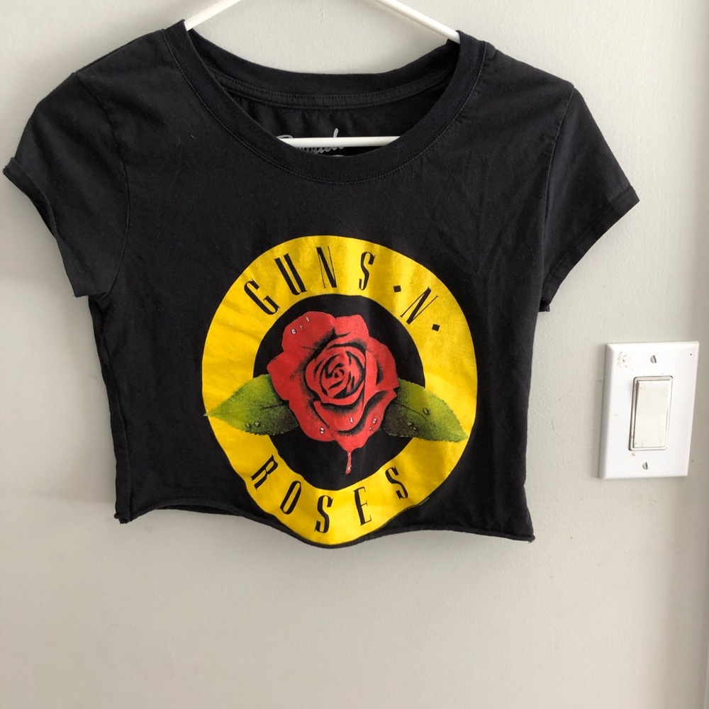guns n roses crop top